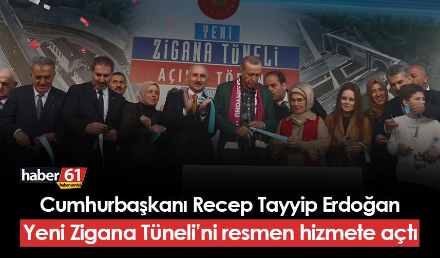 Cumhurbaşkanı Erdoğan Trabzon'da Zigana Tüneli'ni hizmete açtı