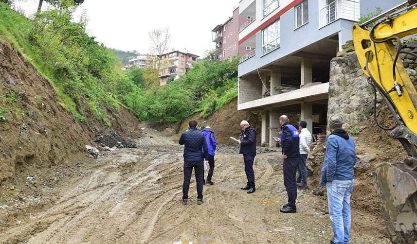 Giresun'da dere yataklarına denetim