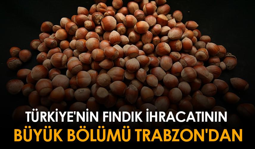 Türkiye'nin fındık ihracatının büyük bölümü Trabzon'dan