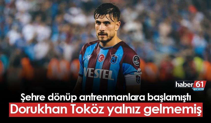 Trabzonspor'da yıldız oyuncu Trabzon'a dönmüştü! Yalnız gelmemiş