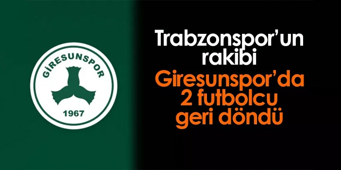 Trabzonspor'un rakibi Giresunspor hazırlıklarını sürdürüyor! Sakatlığı geçen iki isim antrenmanda