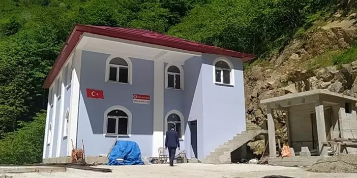 Giresun Espiye'de sel felaketi ile yıkılan cami yeniden inşa edildi