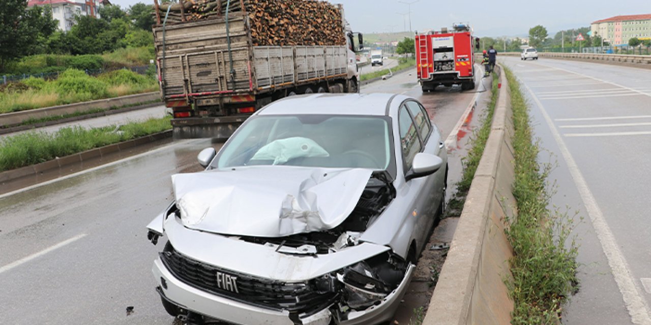 Samsun'da trafik kazası! Yaralılar var