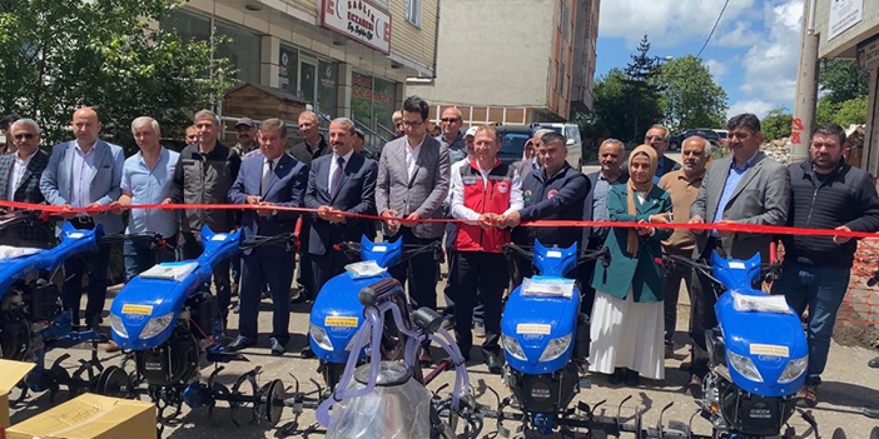 Ordu'da çiftçilere ekipman dağıtıldı