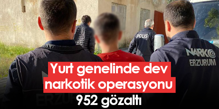 Yurt Genelinde Dev Narkotik Operasyonu! 952 Gözaltı | Trabzon Haber ...