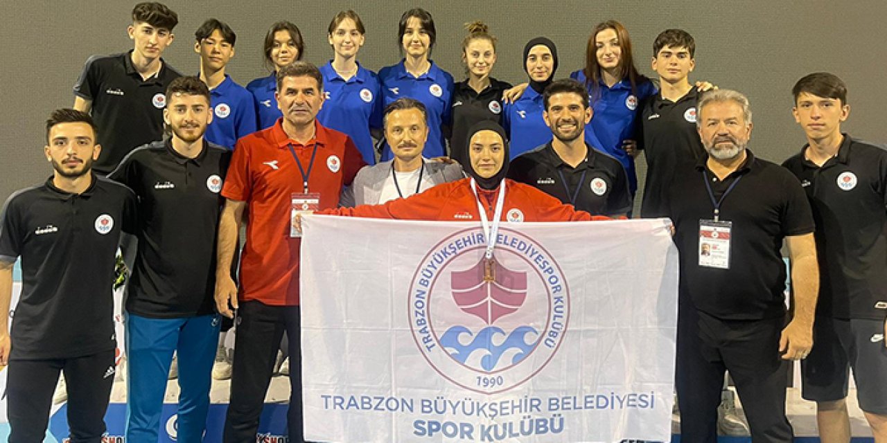 Trabzonlu sporcu Hiranur'dan üçüncülük