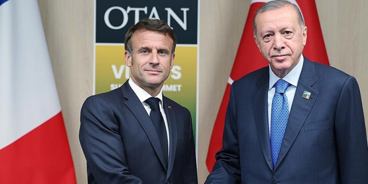 Cumhurbaşkanı Erdoğan Macron ile bir araya geldi