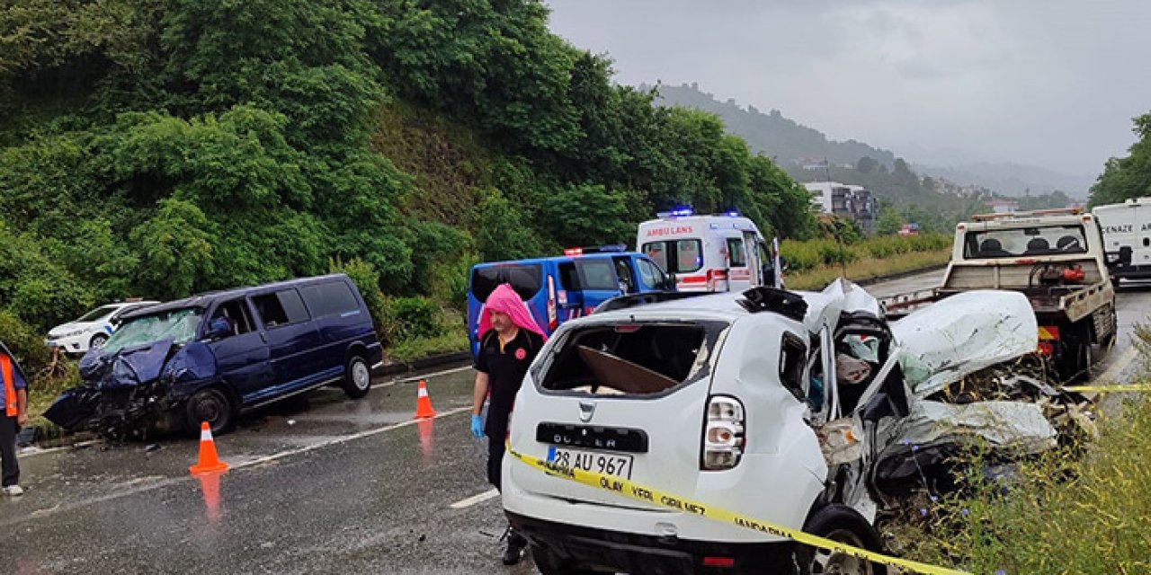 Giresun'da feci kaza! 1 ölü 10 yaralı