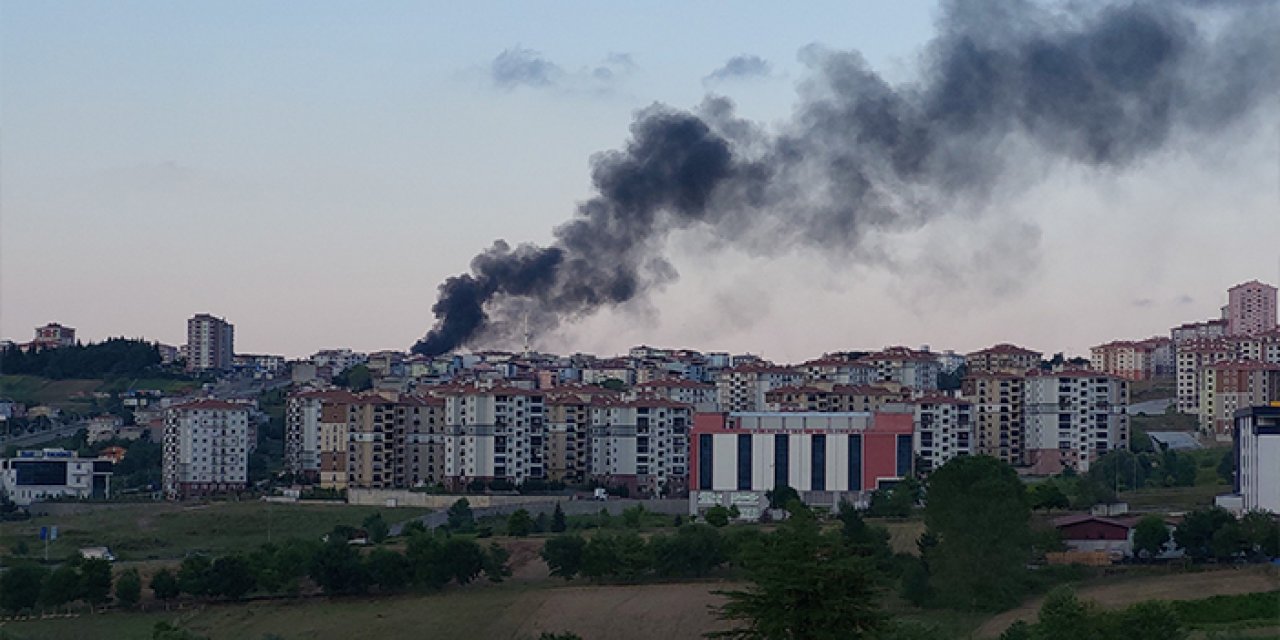 Samsun'da yangın! Şehrin her yerinden göründü