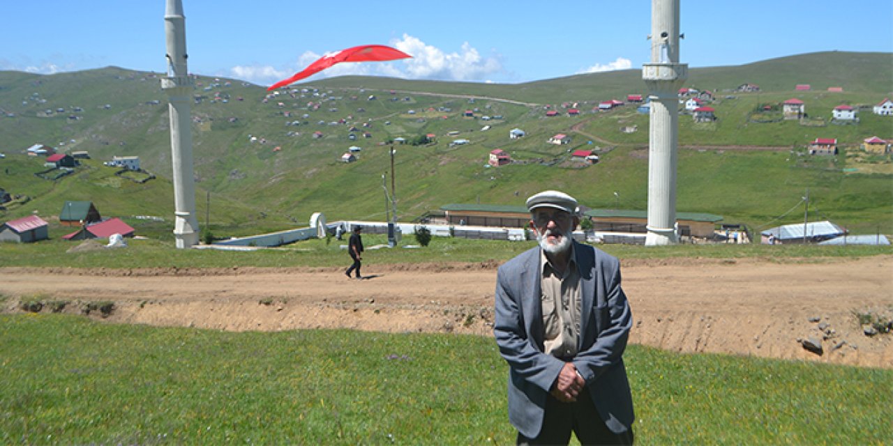 Trabzonlu minare ustası Kadırga Yaylası'nda yaptığı minarelerin anlamını dile getirdi