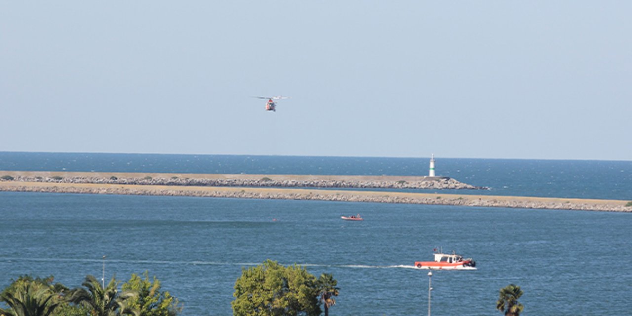 Boğulma vakalarının arttığı Samsun'da helikopterli kurtarma tatbikatı