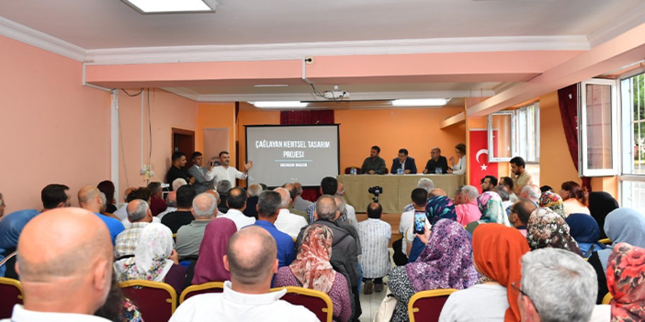 Trabzon'da Çağlayan Kentsel Tasarım Projesi mahalle sakinlerine tanıtıldı