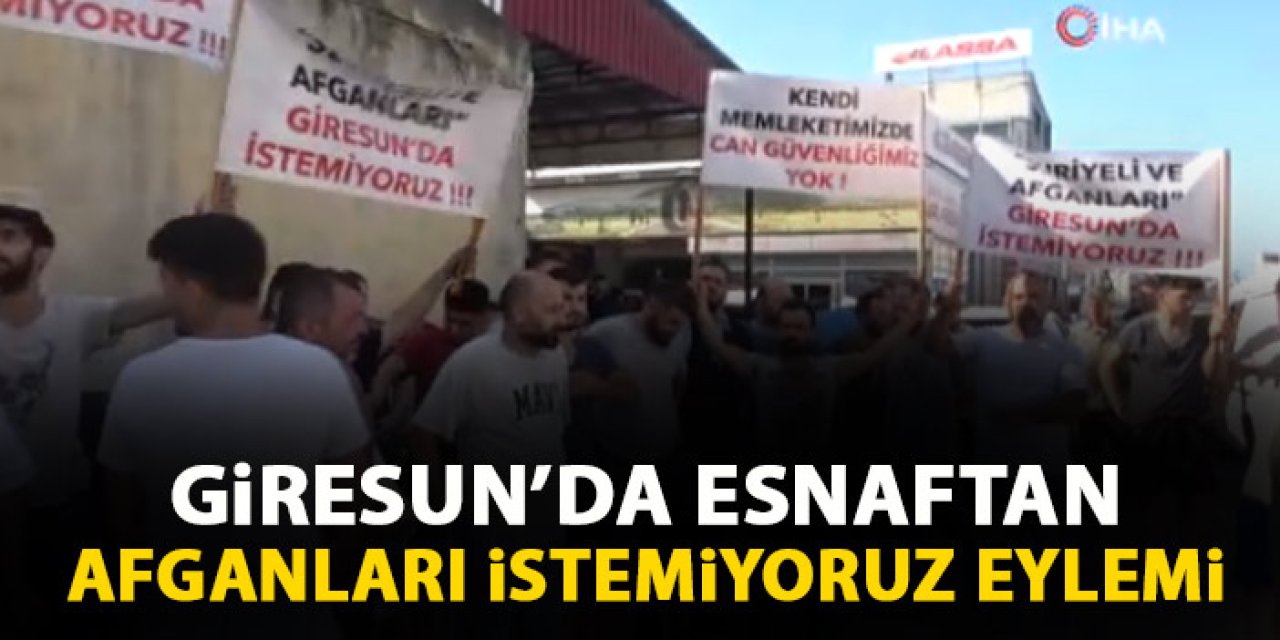 Giresun'da yabancı uyruklu şahıslar esnafla kavga etti!