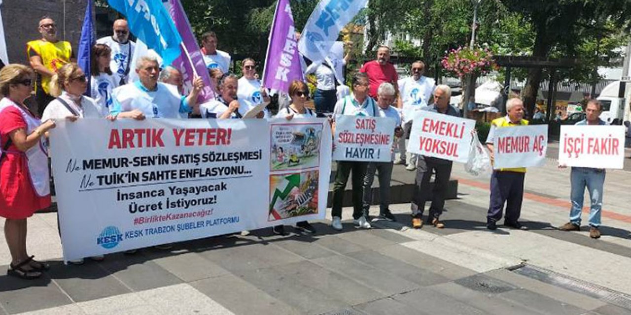 KESK’ten Trabzon’da eylem! “İş Bırakarak sesimizi yükseltiyoruz”