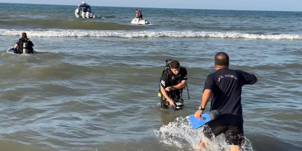 Samsun'da bir kişi denizde kayboldu