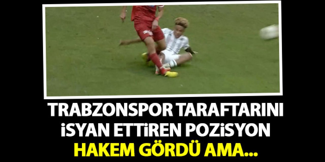 Trabzonspor taraftarını kızdıran karar! Hakem gördü ama…