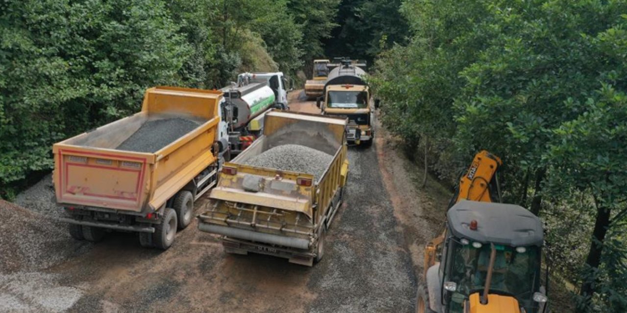 Ordu'nun Çamaş ilçesinde 30 milyonluk ulaşım yatırımı