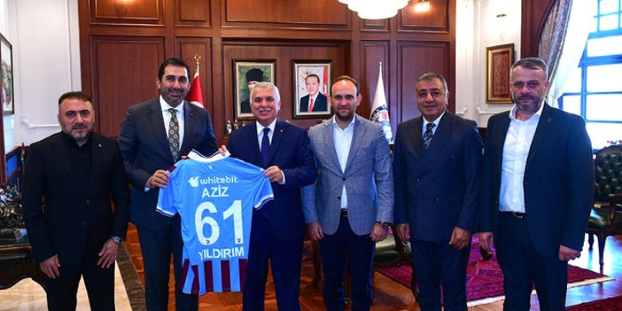 Trabzonspor'dan Vali Yıldırım'a makamında ziyaret