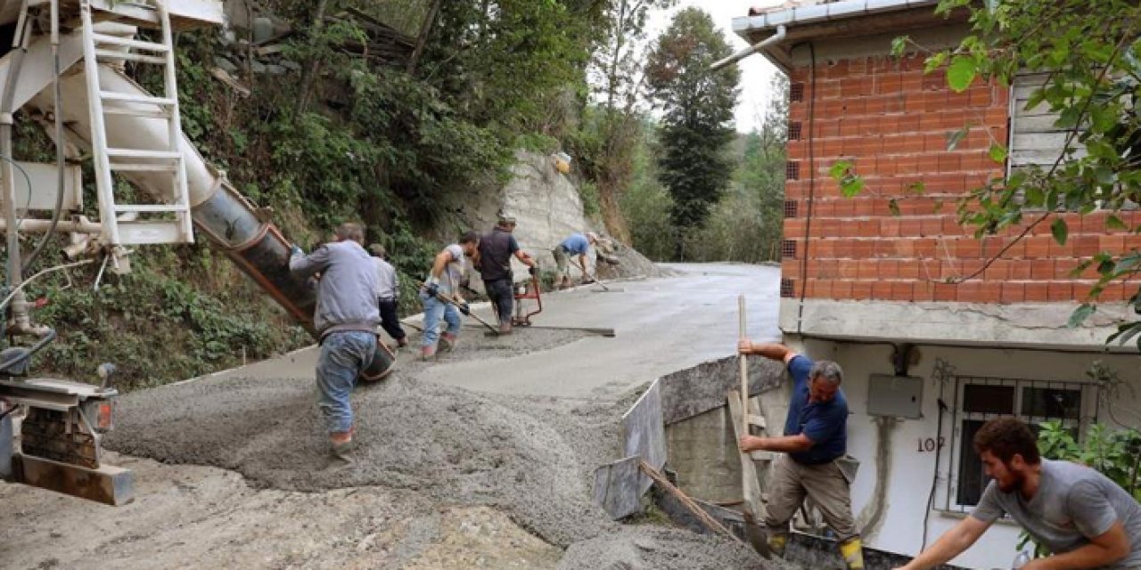 Ordu Büyükşehir Belediyesi'nden 19 ilçede yol çalışması