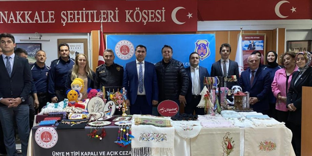 Ordu'da tutuklu ve hükümlülerin el emeği ürünleri sergilendi