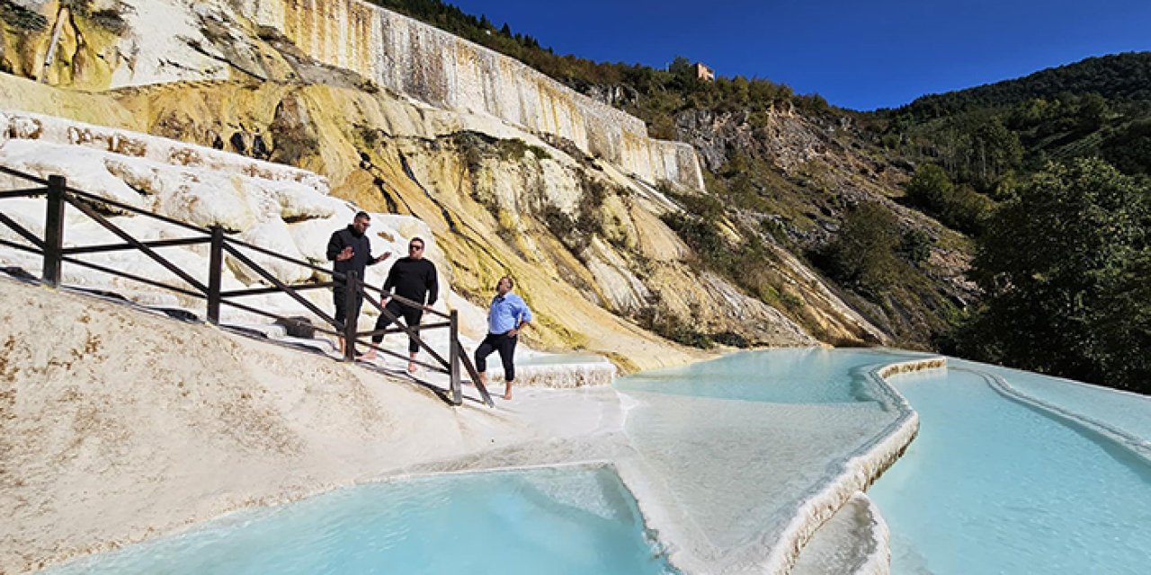 Giresun'un Pamukkale'sine ziyaretçi akını