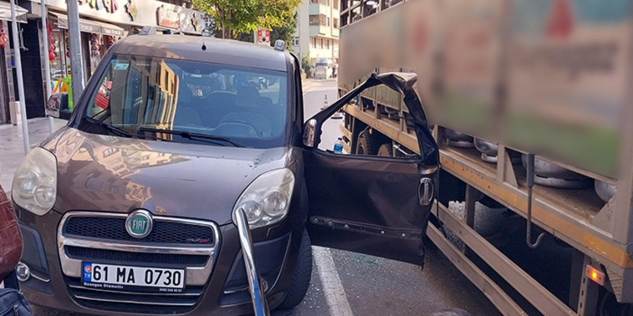 Trabzon’da dikkatsiz sürücü ölümden saniyelerle kurtuldu