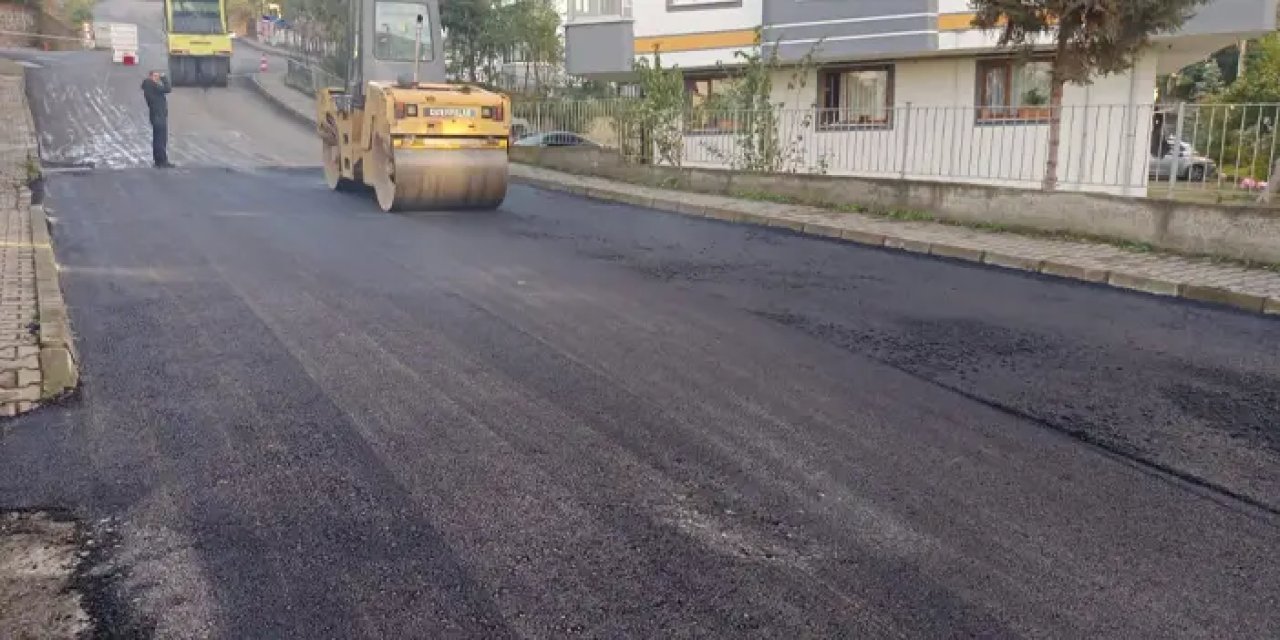 Ortahisar Belediyesi'nden deforme olan alanlar için asfaltlama çalışması