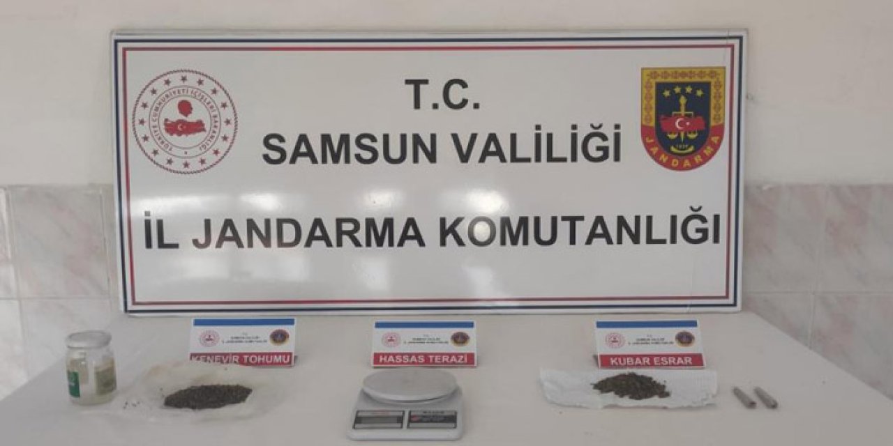 Samsun'da uyuşturucu ile yakalandı! Gözaltına alındı