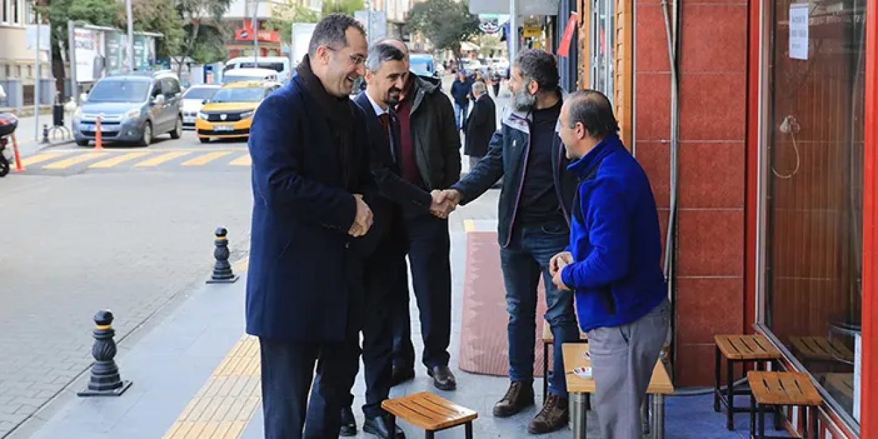 Başkan Ekim'den Akçaabat esnafına ziyaret