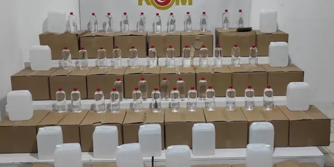 Samsun'da 895 litre etil alkol ele geçirildi