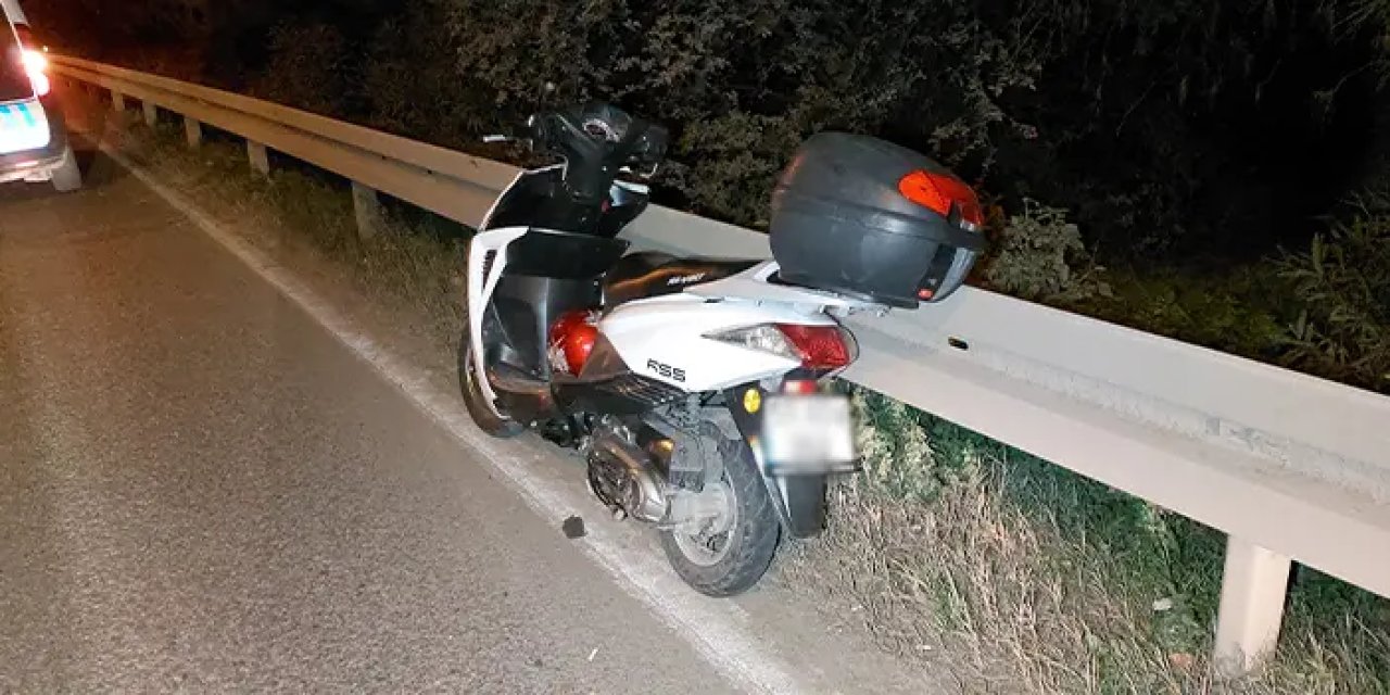 Samsun'da motosiklet bariyere çarptı! 1 yaralı