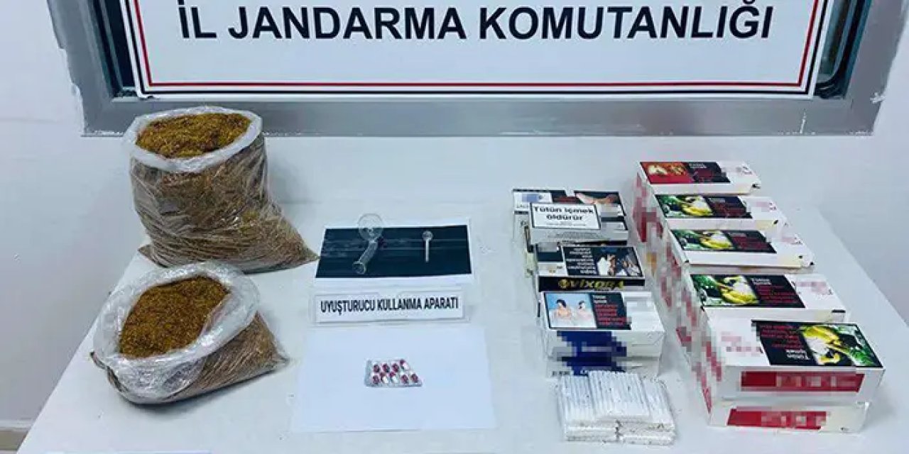 Samsun'da jandarma kaçak tütün mamulü ele geçirdi