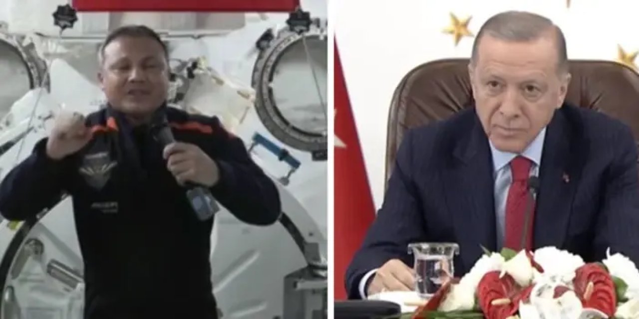 Cumhurbaşkanı Erdoğan, ilk Türk astronot Gezeravcı ile görüştü