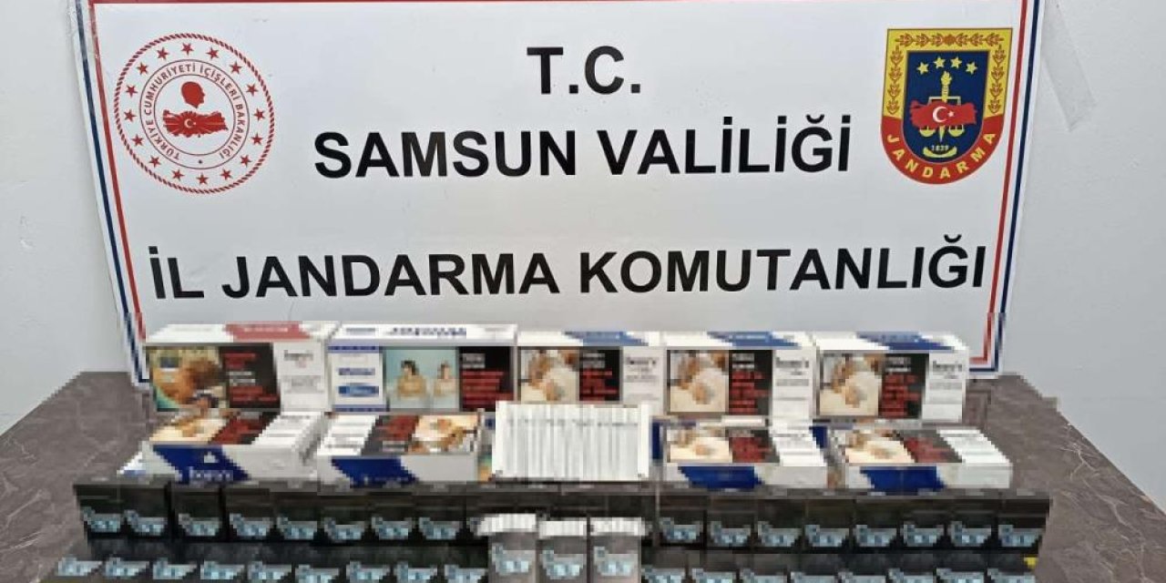 Samsun'da kaçakçılık operasyonu! Kaçak sigaralar ele geçirildi