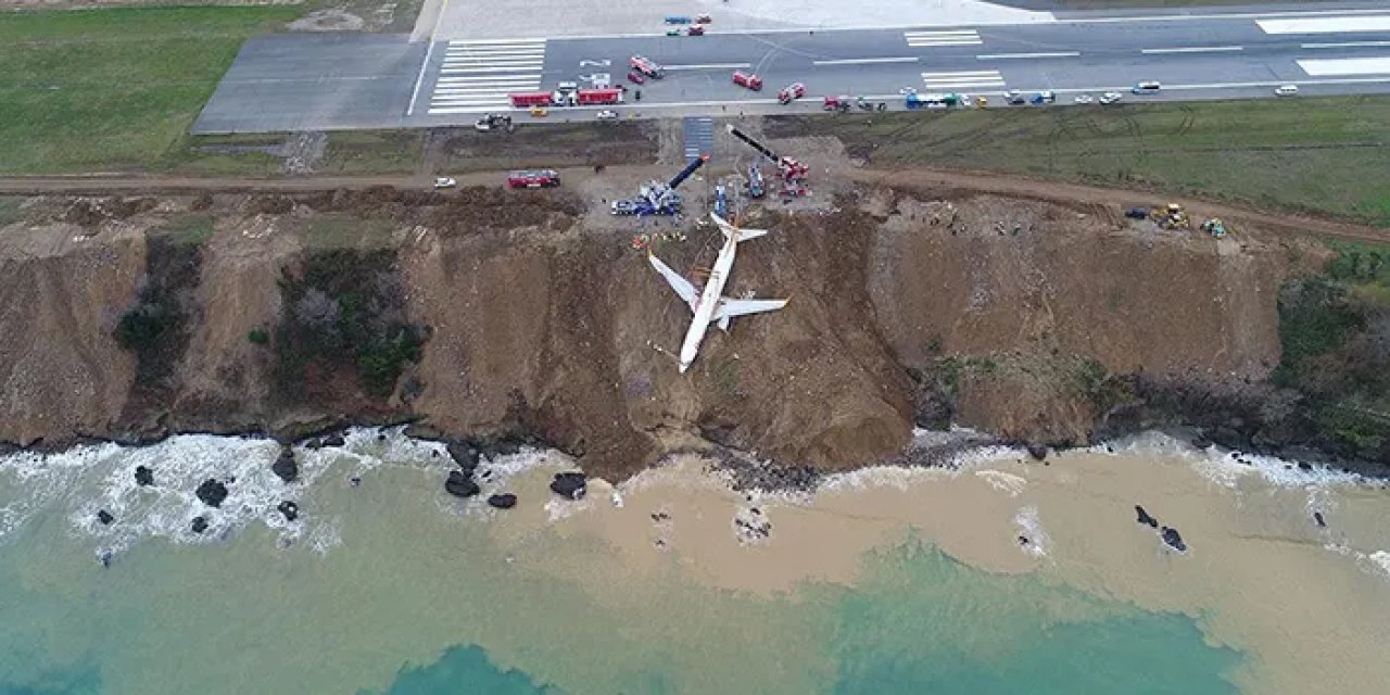 Trabzon'da 5 yıl önce pistten çıkmıştı! Pilotlar birbirini suçladı