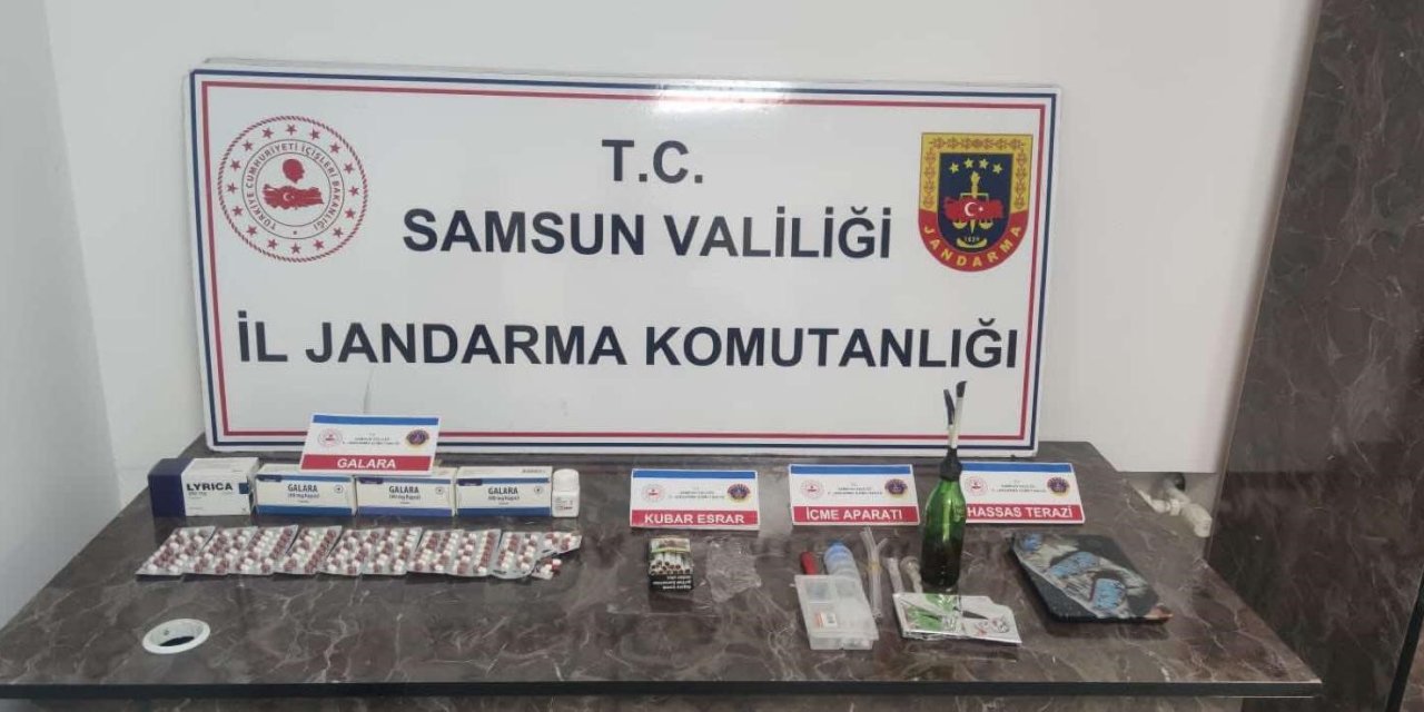 Samsun'da jandarmadan uyuşturucu operasyonu! 1 gözaltı