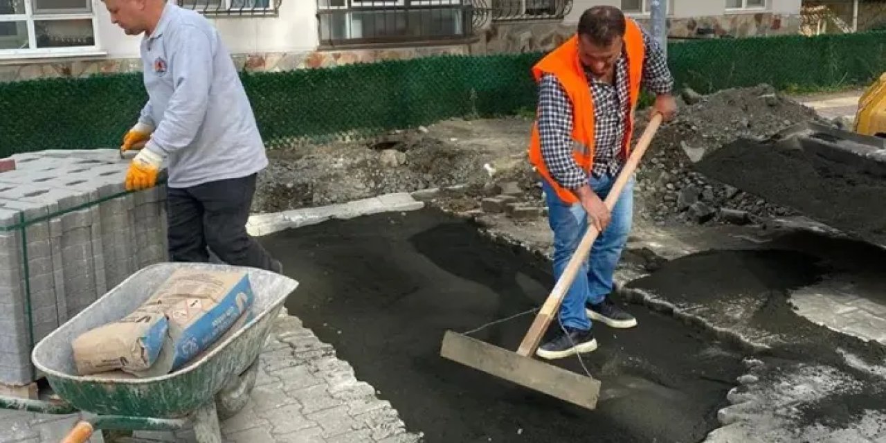 Samsun'da asfalt çalışmaları devam ediyor.