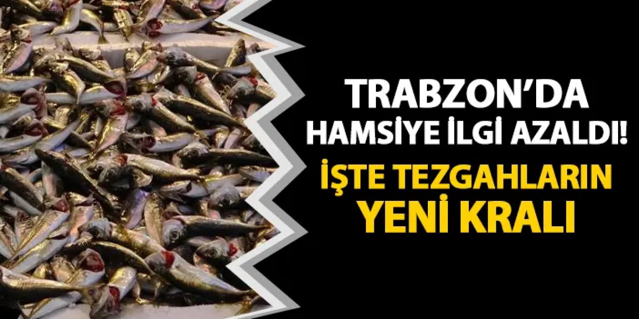 Trabzon'da hamsiye ilgi azaldı! İşte tezgahların yeni kralı