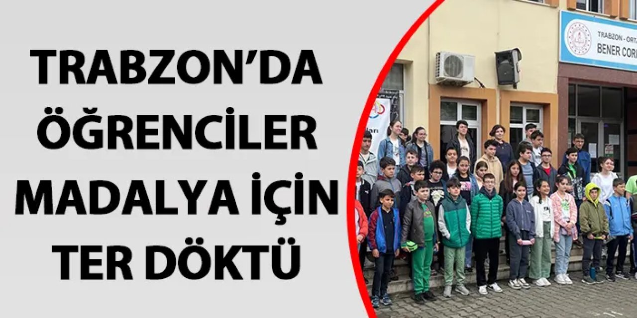 Trabzon'da öğrenciler matematik alanında madalya alabilmek için ter döktü