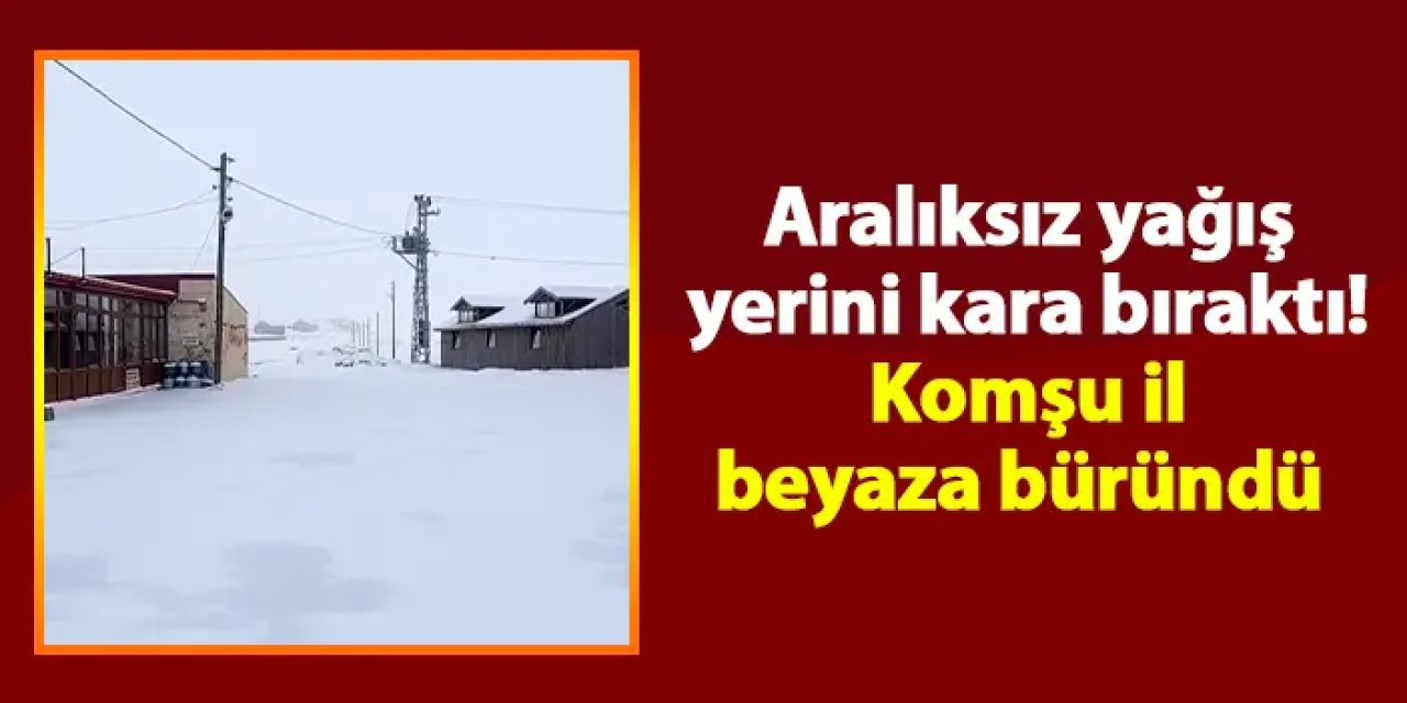 Aralıksız yağış yerini kara bıraktı! Gümüşhane beyaza büründü