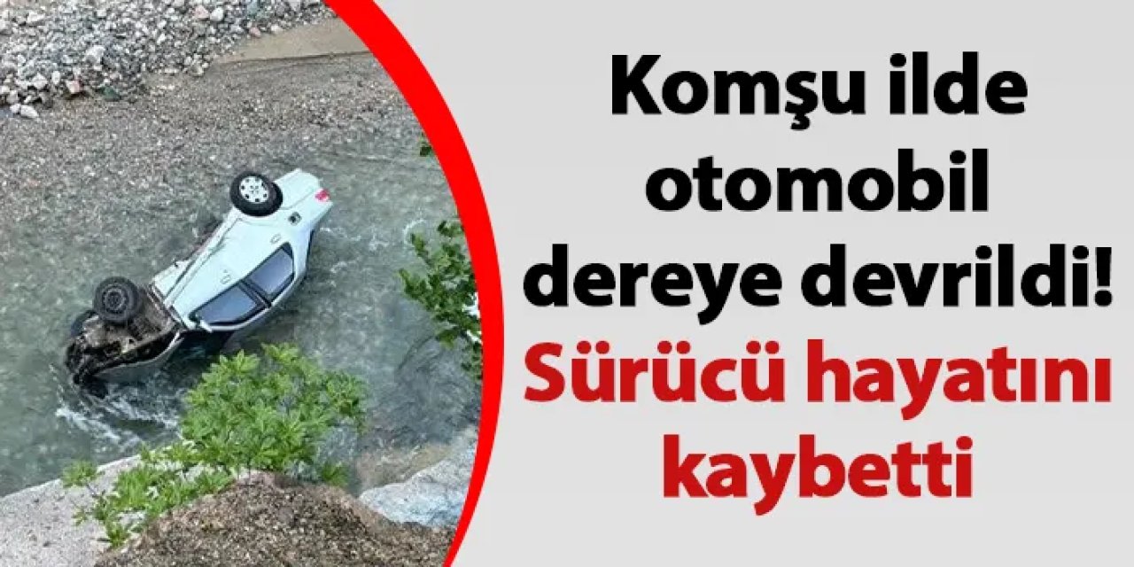 Giresun'da otomobil dereye devrildi! Sürücü hayatını kaybetti