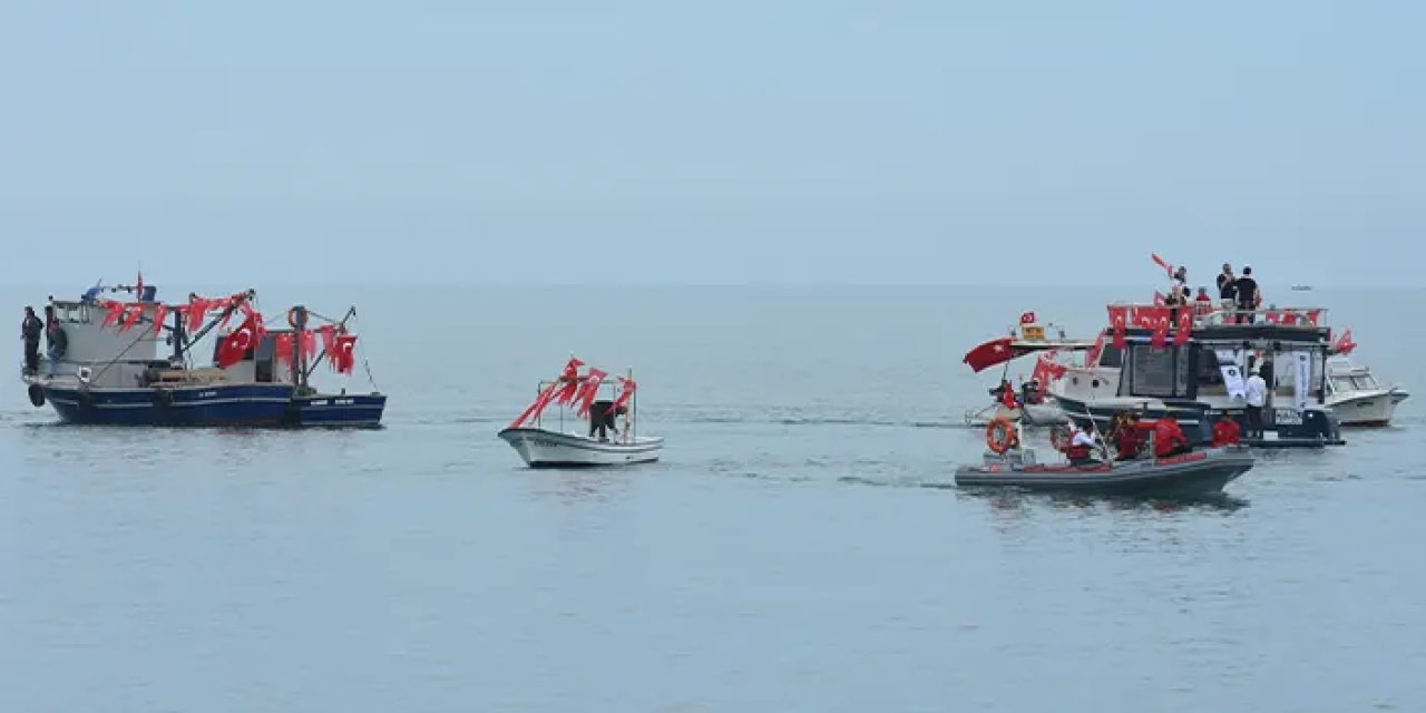 Samsun'da Uluslararası Açık Su Yüzme Yarışı başladı