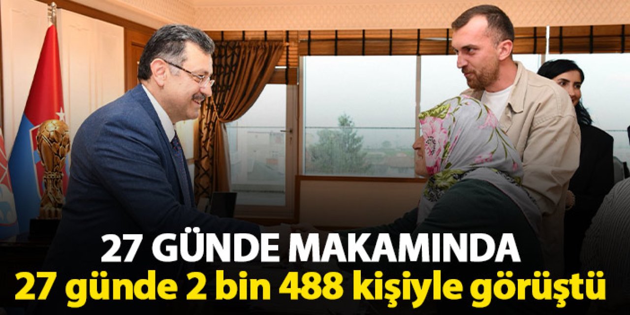 Başkan Genç makamında 27 günde 2 bin 488 kişiyi ağırladı