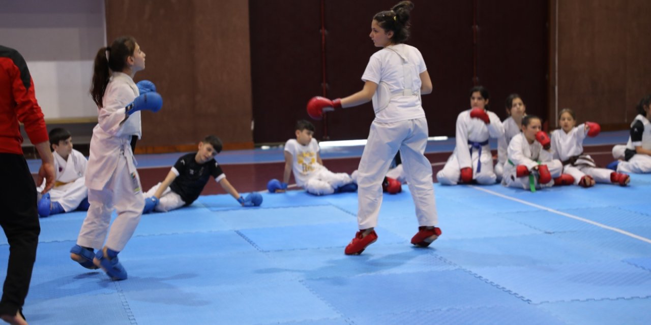 Akçaabat'ta karate şöleni yapıldı