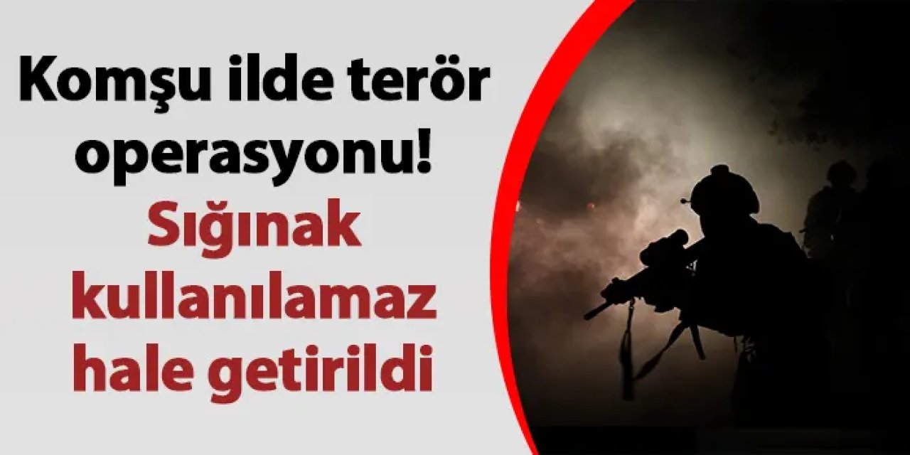 Giresun'da terör operasyonu! Sığınak kullanılamaz hale getirildi