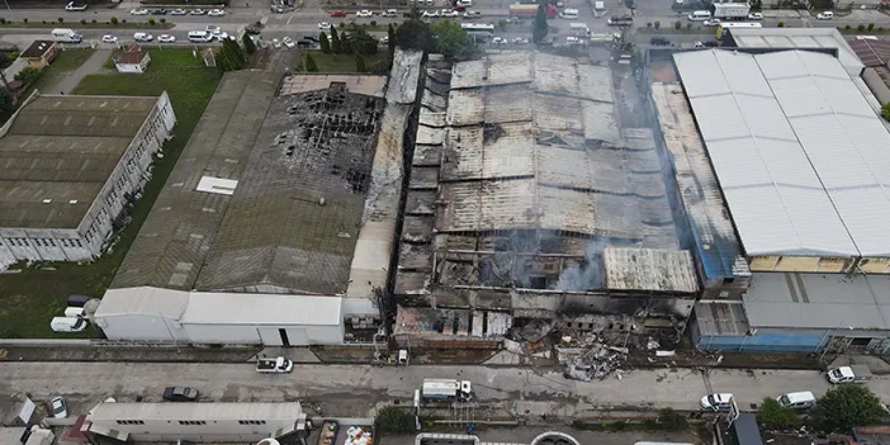 Samsun'daki fabrika yangını kontrol altına alındı