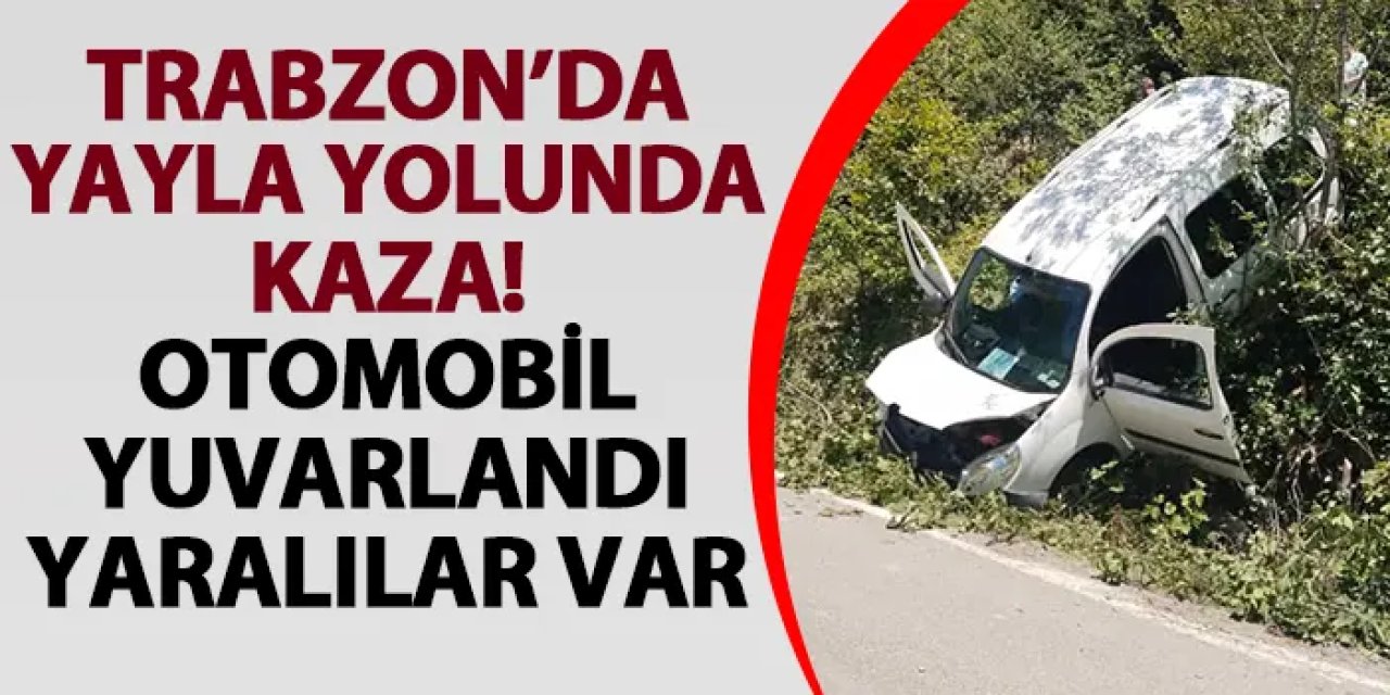 Trabzon'da feci kaza! Araç yuvarlandı: 9 yaralı
