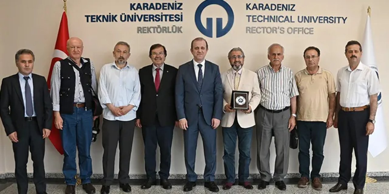 Avrasya Basın Yayın Birliği Trabzon Şube Başkanı Yıldız'dan KTÜ Rektörü Çuvalcı'ya ziyaret