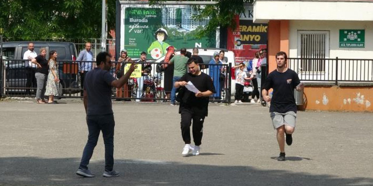 Ordu'da YKS saniyeler kala yetiştiler