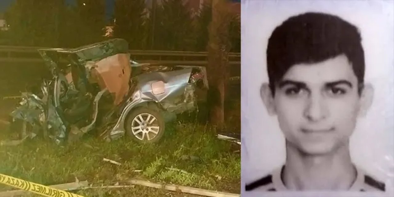 Antalya'da kazada otomobil ikiye bölündü! Sürücü hayatını kaybetti